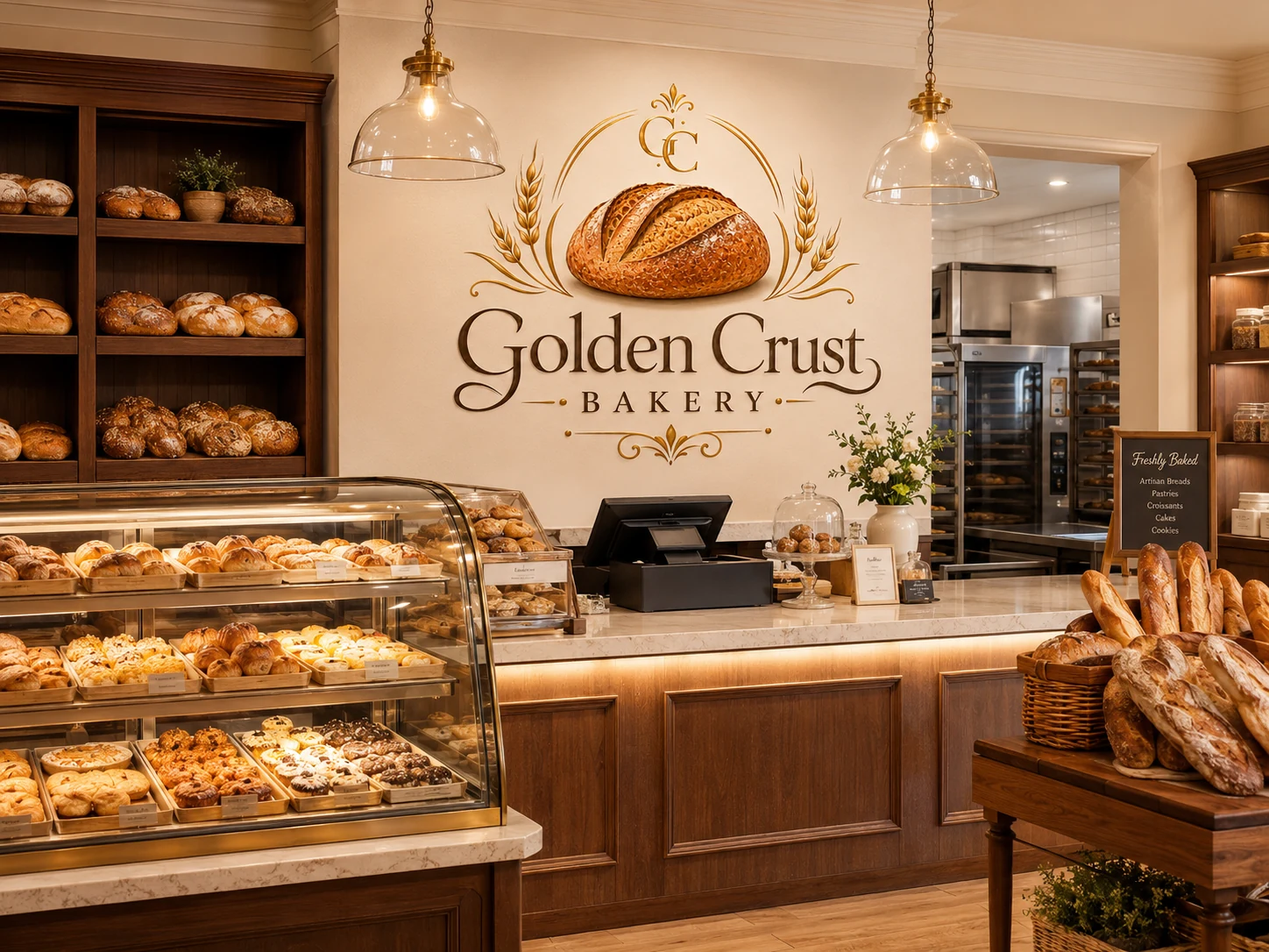 Golden Crust Bakery interior