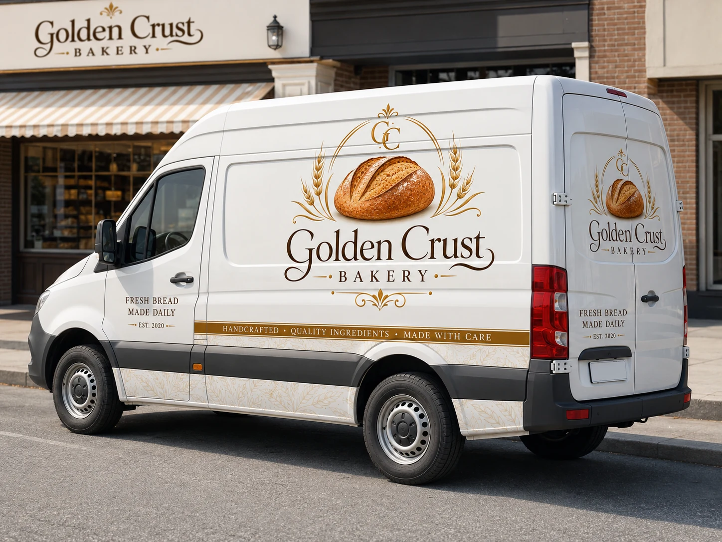 Golden Crust Bakery delivery van